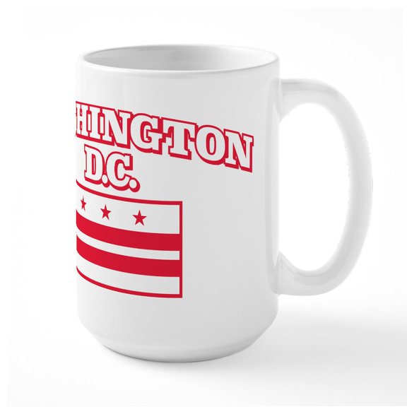 CafePress - Washington D.C. - 15 oz Ceramic Large White Novelty Mug