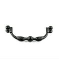 thumbnail image 2 of Renovators Supply Black Wrought Iron Drawer Bail Pull 6" L Antique Kitchen Cabinet Drop Style Swing Handles Powder Coat Finish Complete Mounting Hardware, 2 of 6