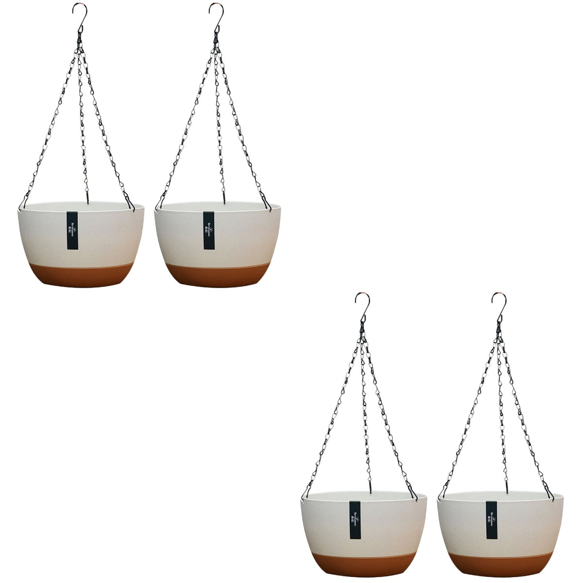unbranded 4 sets  of Indoor Planter Outdoor Garden Hanging Plant Pots Balcony Hanging Flower Pot