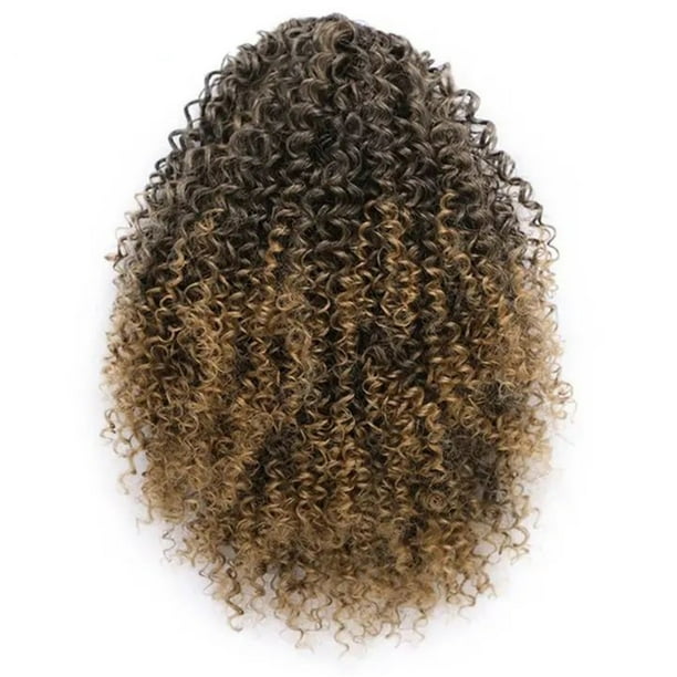 African Wig Lady Hair Buds Small Curly Hair Curly Hair Bun Caterpillar