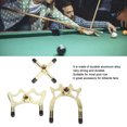 thumbnail image 4 of Portable Billiards Bridge Head, Reusable Brass Coated Pool Bridge Head 3PCS Aluminium Alloy  For Ball, 4 of 8