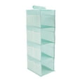 thumbnail image 1 of Organizador Colgante para Closet de 4 Estantes, Estantes de Almacenamiento Colgantes, Estantes Colgantes Plegables para Closet con Cintas Mágicas, Azul, 1 of 5