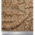thumbnail image 1 of Soimoi Polyester Crepe Fabric Floral & Moroccan Damask Fabric Prints by Yard 52 Inch Wide, 1 of 1
