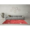 thumbnail image 3 of Ahgly Company Machine Washable Indoor Rectangle Abstract Red Modern Area Rugs, 5' x 7', 3 of 4
