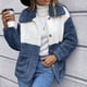 thumbnail image 5 of Abrigos de Invierno Para Mujer Abrigo de Piel Sintética Botón Sólido Bolsillo Cuello Vuelto Slim Fit Chaqueta Cálida Mediana Larga Odeerbi ODB172709, 5 of 7