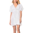 thumbnail image 5 of HAPPY BAY Women's Beachwear Summer Beach Dress Loose Swimsuit Cover ups Mini Kimono for Women XL-XXL Daisy, Floral, 5 of 6