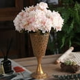 thumbnail image 5 of Artificial Flowers,1 Bunch 6 Heads Fake Flower Realistic, Reusable Simulation Hydrangea for Home Wedding Party Photography Props Decor DIY,White, 5 of 7