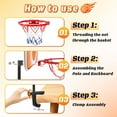 thumbnail image 2 of Desktop Basketball Game for Kids with 2 Mini Basketball,Fun Desktop Gift Basketball Toys, Mini Hoop Basketball Gift Desk Games Home Office for 4 5 6 7 8 9 10 11 12+ Year Old Boys（With Clip）, 2 of 8