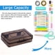 thumbnail image 4 of 1 paquete de caja de lápices de plástico, cajas transparentes con tapa, diseño apilable, caja organizadora de almacenamiento de oficina, 20,3*12,2*5,9 cm, 4 of 5