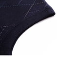 thumbnail image 6 of uikmnh Mens Wool V Neck Knitted Sweater Vest Cardigan Color Block Casual Versatile Sleeveless Sweater Vest-Navy-L, 6 of 9