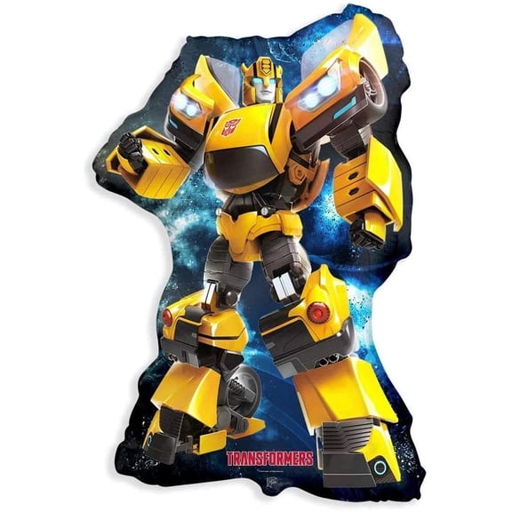 Flexmetal DalvayDelights Bumblebee Transformers Balloon, 2 Pieces, Foil Mylar, 30 in