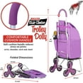 thumbnail image 2 of dbest products, Purple 150 lbs Max Weight Folding 16.5" x 20" x 37.5" Stair Climber Dolly, 2 of 6