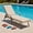 Beige, variant on LCGOD Outdoor Chaise Lounge Cushions, 72x21x3 inch Patio Recliner Chair Cushion with Ties, High-Density Foam Chair Cushion for Outdoor Furniture, Dark Blue