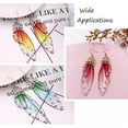 thumbnail image 5 of EOEMY Diy Dangle Earring With 50Pc Jump Rings &40Pc Earring Hooks &16Pc Resin Pendants, 5 of 7