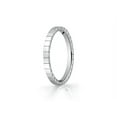 thumbnail image 2 of Benchmark� 2mm High Polished Carved Design Wedding Band Ring, 2 of 9