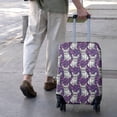 thumbnail image 3 of Purple French Bulldog Luggage Cover Fashion Suitcase Cover Baggage Covers Fit 25-28 Inch Luggage (Go Travel), 3 of 5