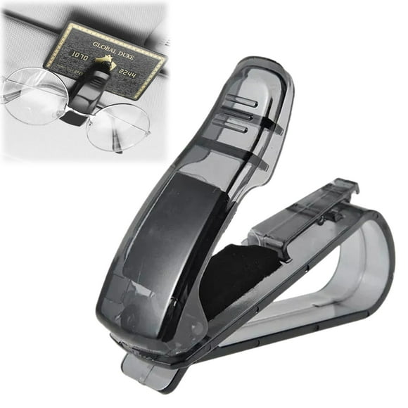 Sunglass Holder for Car Visor Clip, Sun-Glasses Holder and Ticket Card Clips, Car Visor Accessories, Durable Eyeglass Car Mount, 1 Pcs, 2.75x0.98x0.98"