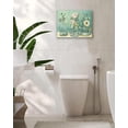 thumbnail image 4 of Farmhouse Bathroom Decor Flower Wall Art Rustic Butterfly White Floral Pictures Wall Decor Relax Soak Unwind Bathroom Sign Canvas Painting Prints Artwork Home Decorations Framed for Bedroom 12inx16in, 4 of 6