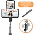 thumbnail image 4 of Selfie Stick Tripod with Exchange ? Mount Exchangeable Head, IBAOLE Compact Portable All in One Bluetooth Selfie Stick; Travel VLOG Tiktok; compatible with Apple iPhone/Samsung Galaxy/Google Pixel, 4 of 7