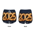 thumbnail image 5 of Lsque 2025 Happy New Year 6 Printed Women's Running Shorts with Liner Pockets,Elastic Quick Dry Workout Athletic Gym Yoga Shorts,Womens High Waist Shorts-Small, 5 of 9