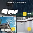 thumbnail image 4 of Lepro Solar Lights for Outside, WL5000 Motion Activated Security Lights, Separate Solar Panel, 3 Adjustable Head 270° Wide Lighting Angle, IP65 Waterproof Wall Lamp for Porch Yard Garage, 4 of 10