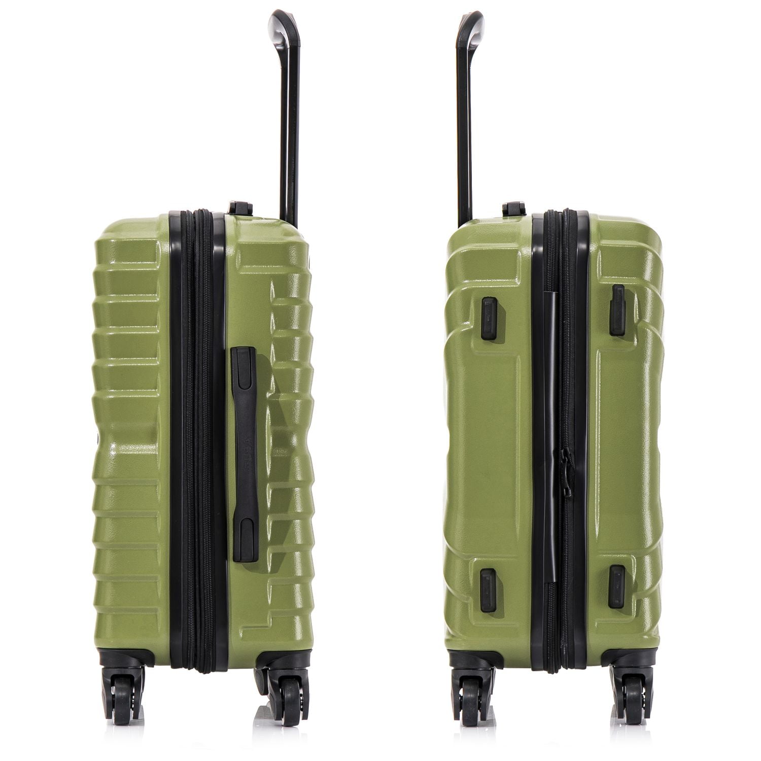 InUSA AURUM 20" Hardside Lightweight Carry On Luggage with Spinner Wheels, Handle and Trolley, Green