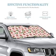 thumbnail image 2 of Wukai Strawberries And Leaf Car Windshield Sunshade - Cool Reflective Sun Blocker for Small Sedans and Mini SUVs-Small, 2 of 7