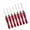 7piece set of red h, variant on Antislip Grip Screwdriver Repair Set For Professional Repairs Includes Precise Tool Tweezer And Dismantling Accessories