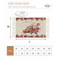 thumbnail image 2 of Red Roses Valentine's Day Area Rug 4x6 Living Room Rug with Tassel Woven Cotton Entryway Rugs Washable Bedroom Rugs Aesthetic Nursery Carpet Romantic Floral Truck Rustic Floor Mat for Laundry Room, 2 of 5