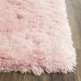 thumbnail image 5 of SAFAVIEH Arctic Giselle Solid Polyester Shag Runner Rug, Pink, 2'3" x 8' Runner, 5 of 6