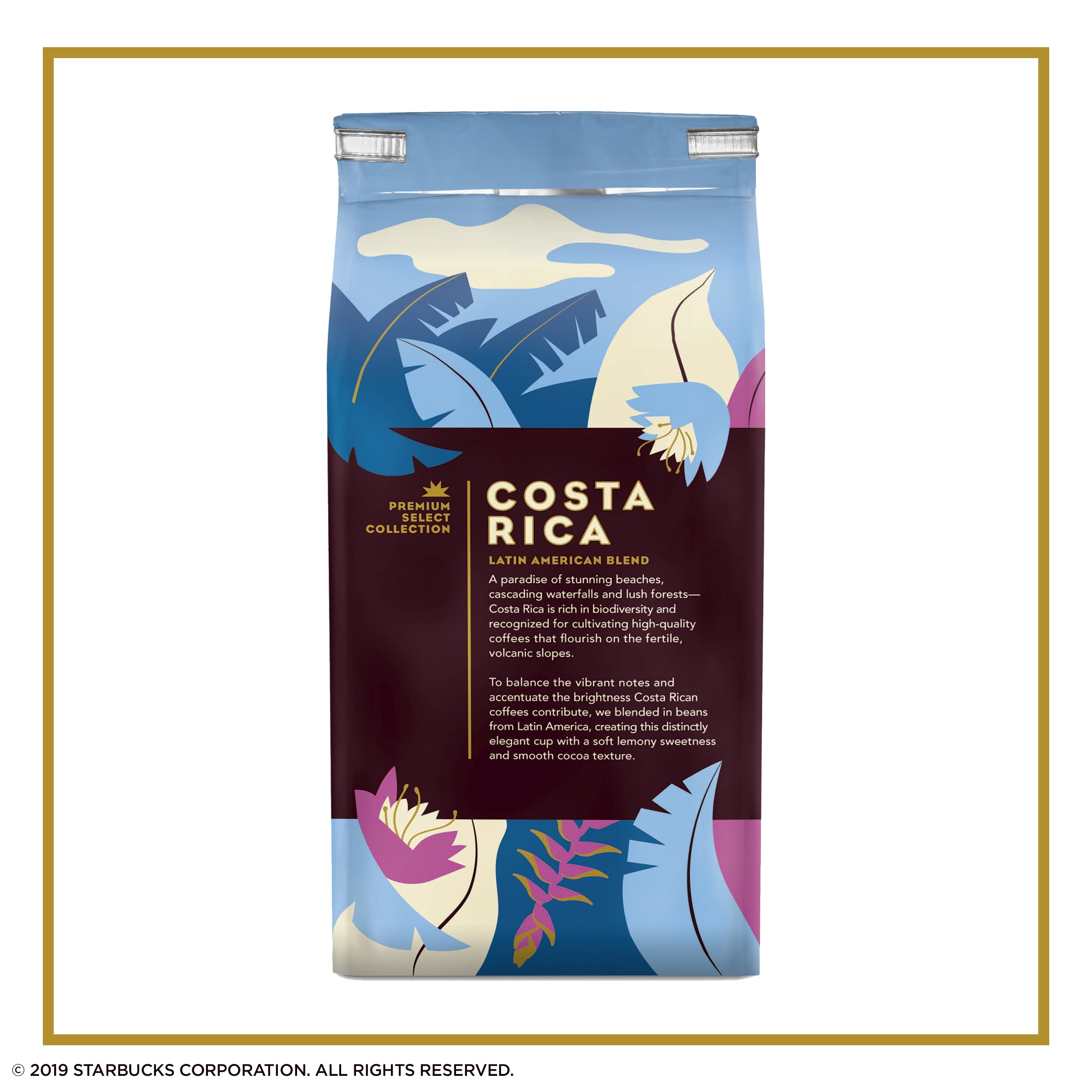 Starbucks Costa Rica Latin American Blend Premium Select, Medium Roast Whole Bean Coffee, 9 oz