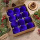thumbnail image 1 of Adornos Navideos Para Rbol, 12 Bolas De Terciopelo Flocado, 8 Cm De Dimetro, Acabado Brillante, Para Decoracin Navidea, Adornos Navideos Para El Hogar, Elegante Rojo Y Dorado, Para, UKHBMC, 1 of 9