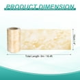 thumbnail image 2 of Uxcell Wood Grain Wallpaper Border 4" x 16.4ft Textured Frame Sticker, Yellow Jade, 2 of 7