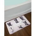 thumbnail image 2 of High Heels Bath Mat, High Heel Boot Silhouettes Woman Retro Style Illustration, Plush Bathroom Decor Mat with Non Slip Backing, 29.5" X 17.5", Pale Mauve Charcoal Grey, by Ambesonne, 2 of 2