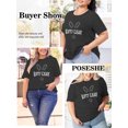 thumbnail image 4 of XCHQRTI Funny Rabbit Women Shirt Plus Size Graphic Tee Happy Easter Short Sleeve Oversized Tshirt, 4 of 9