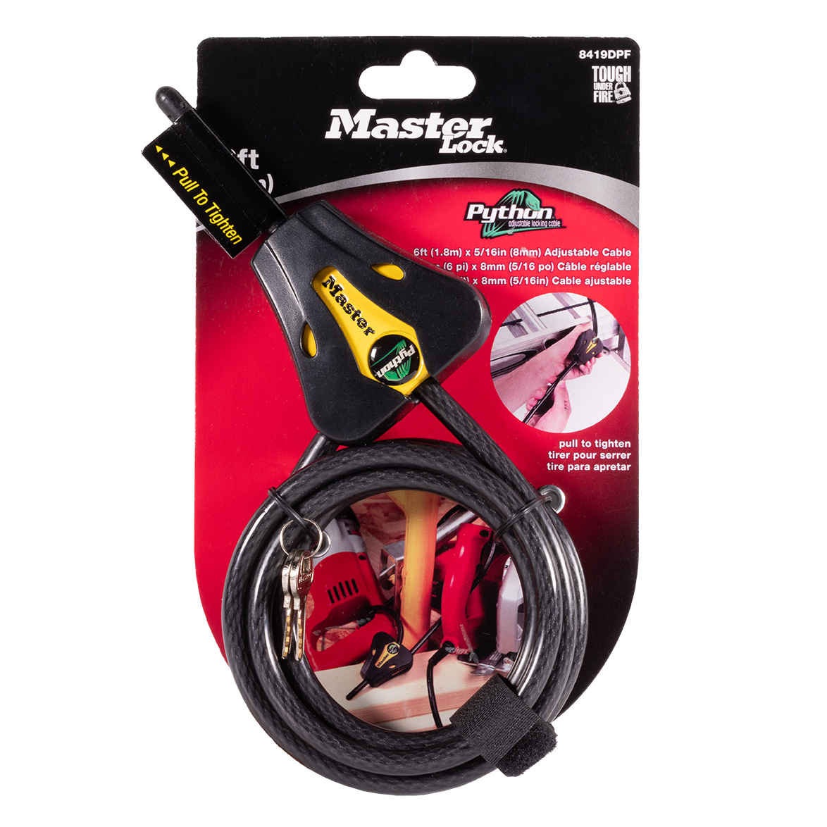 Master Lock Braided Cable Lock Steel Bicycle Locks photo 7