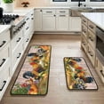 thumbnail image 5 of Rooster Kitchen Rugs Set 2Pcs Non Slip Washable Kitchen Floor Rug and Mat Rooster Chicken Theme Kitchen Mat for Farmhouse Style Kitchen Floor Decor 17"x47"+17"x30", 5 of 6