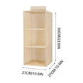 thumbnail image 5 of Wardrobe Hanging Bag, Washable Fabric Storage Organizer, Multi-Layer Foldable Closet Organizer with MDF Support Strong Load-Bearing, 5 of 5