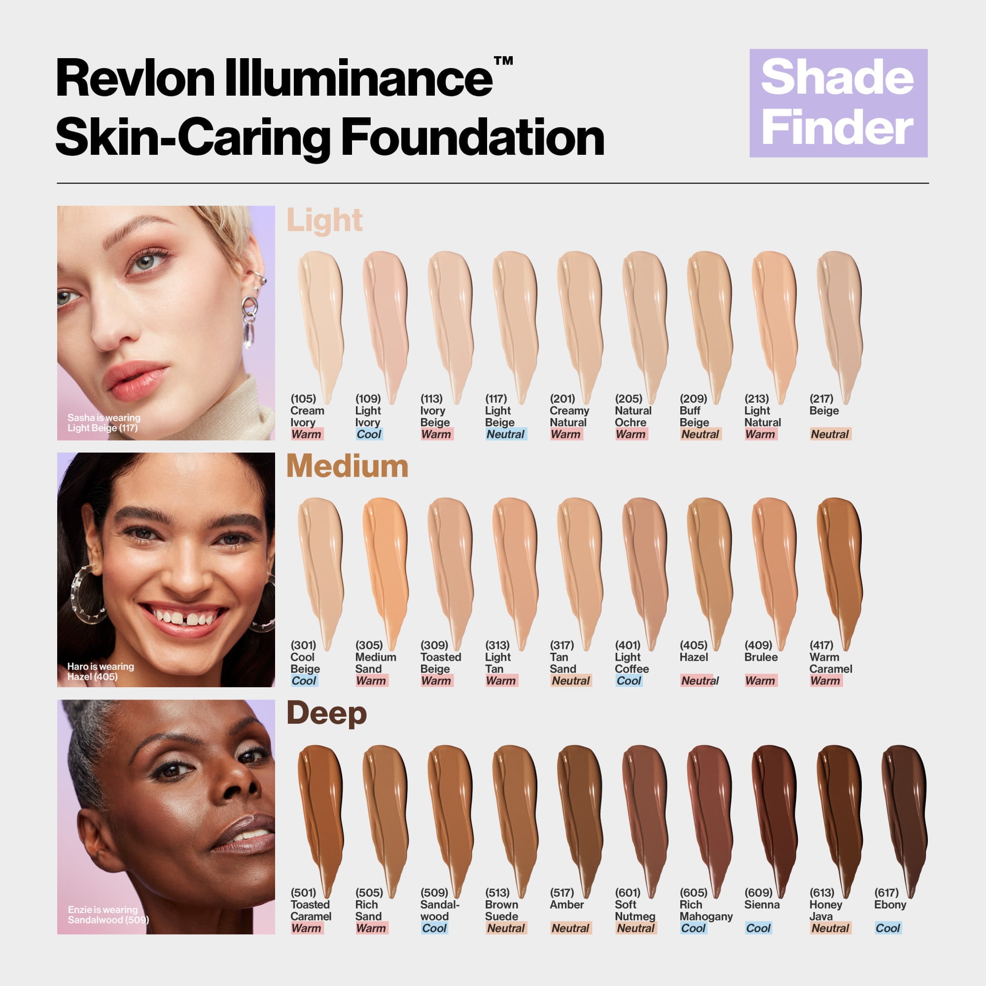 Revlon Illuminance Skin-Caring Liquid Foundation Makeup, Medium Coverage, 201 Creamy Natural, 1 fl oz