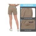 thumbnail image 7 of Little Donkey Andy Women's 6 Inch Quick Dry Lightweight Shorts Stretch Golf Hiking Travel Otter Heather XL, 7 of 7