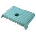 thumbnail image 4 of Toalla de algodón con orificio para la cara para mesa de s, sábana de belleza con cobertura total y orificio para la cara, sábana lavable para Verde, 4 of 8
