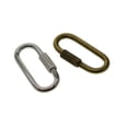 thumbnail image 3 of Bloqueo de alambre de acero Mosquetón Oval Enlaces rápidos Cordón Tubo Hebilla Hebilla Actividad al aire libre Pesca de montañismo Carabiners 12 piezas Noticed HA010908-00, 3 of 7