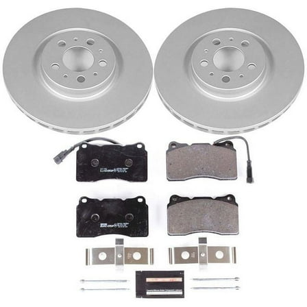 Power Stop Front Euro-Stop ECE-R90 Certified Brake Pad and Rotor Kit ESK4548