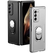 Military Armor Case for Samsung Galaxy Z Fold 2 5G,Galaxy Z Fold 2 5G Case,Lightweight,Anti-Fall Protective Phone Case with Kickstand Compatible for Samsung Galaxy Z Fold 2 5G,Kickstand Silver