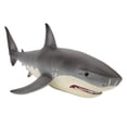 thumbnail image 1 of Figura de tiburón blanco de simulación para niños, modelo de criaturas marinas del océano, juguete de animales, 1 of 10
