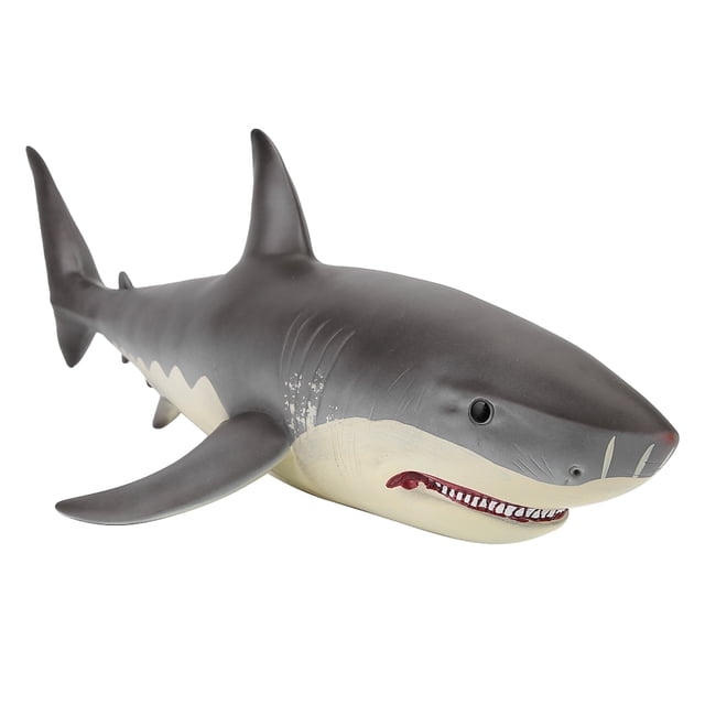 Figura de tiburón blanco de simulación para niños, modelo de criaturas marinas del océano, juguete de animales
