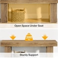 thumbnail image 7 of Tribesigns Farmhouse Dining Bench, 47-Inch Wooden Dinner Bench with Sturdy Frame for Dining Room, Kitchen, Restaurant, 7 of 7