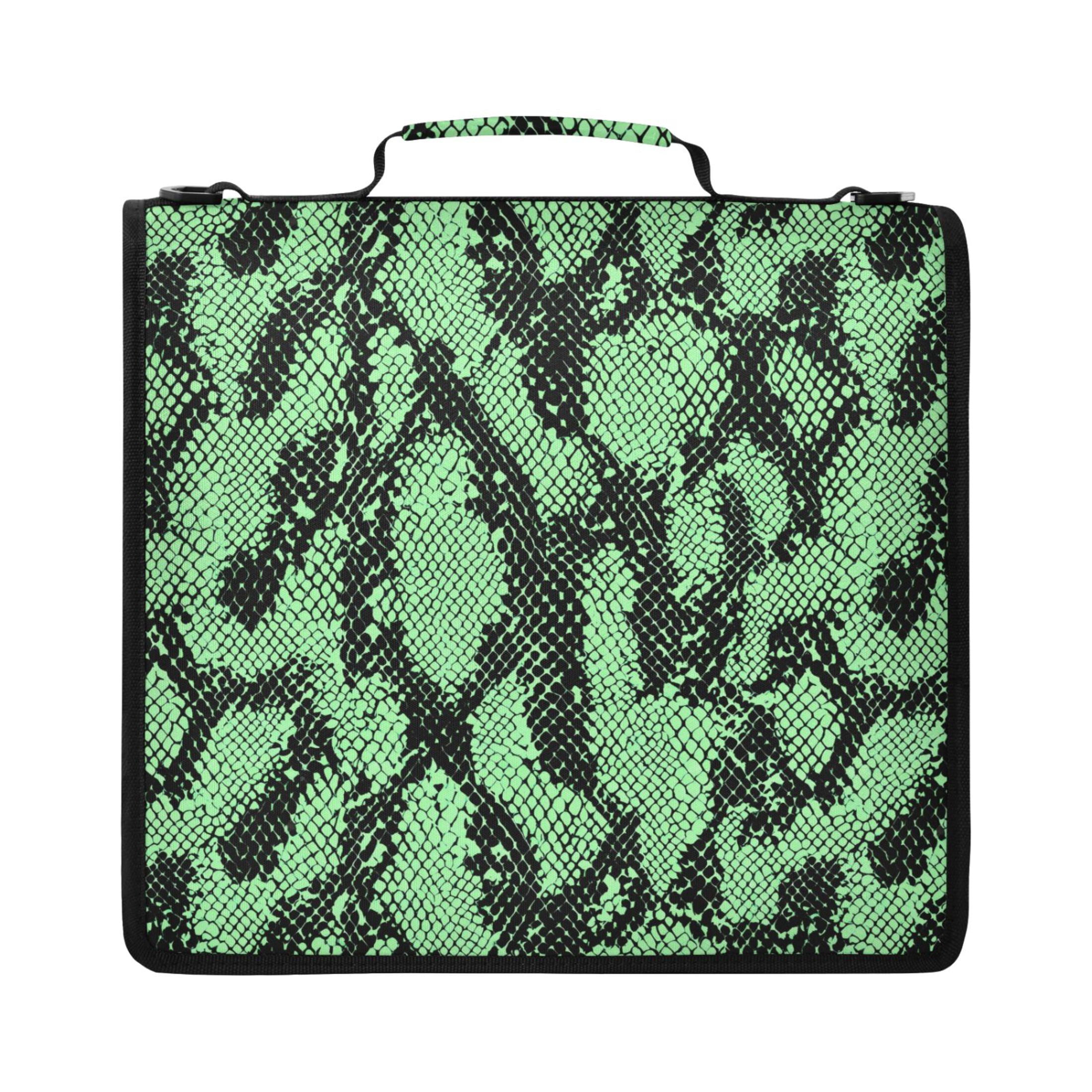 ALAZA Zipper Binder Snake Pattern-1 Pattern 2 inch 3 Ring 500 Sheet Capacity Trapper Keeper File Folder Organizer Bag
