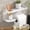 White, variant on Toilet Paper Holder with Shelf Adhesive or Screw Bathroom Toilet Paper Roll Holders Wall Mount Matte Black Tissue Holder for Bathroom Hardware Accessories