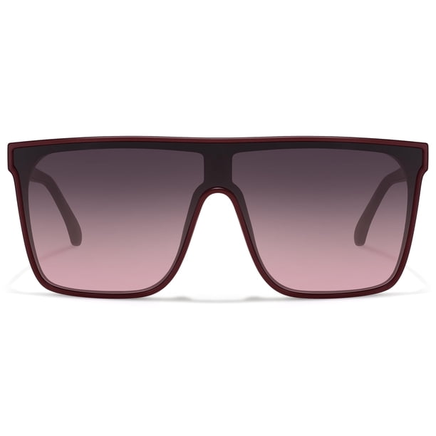 Lentes de Sol Fozono Retro Cuadrados Sobredimensionados UV400 para Mujer/Hombre